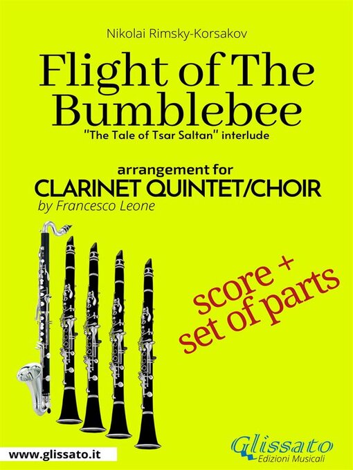 Cover image for Flight of the Bumblebee--Clarinet Quintet Score & Parts